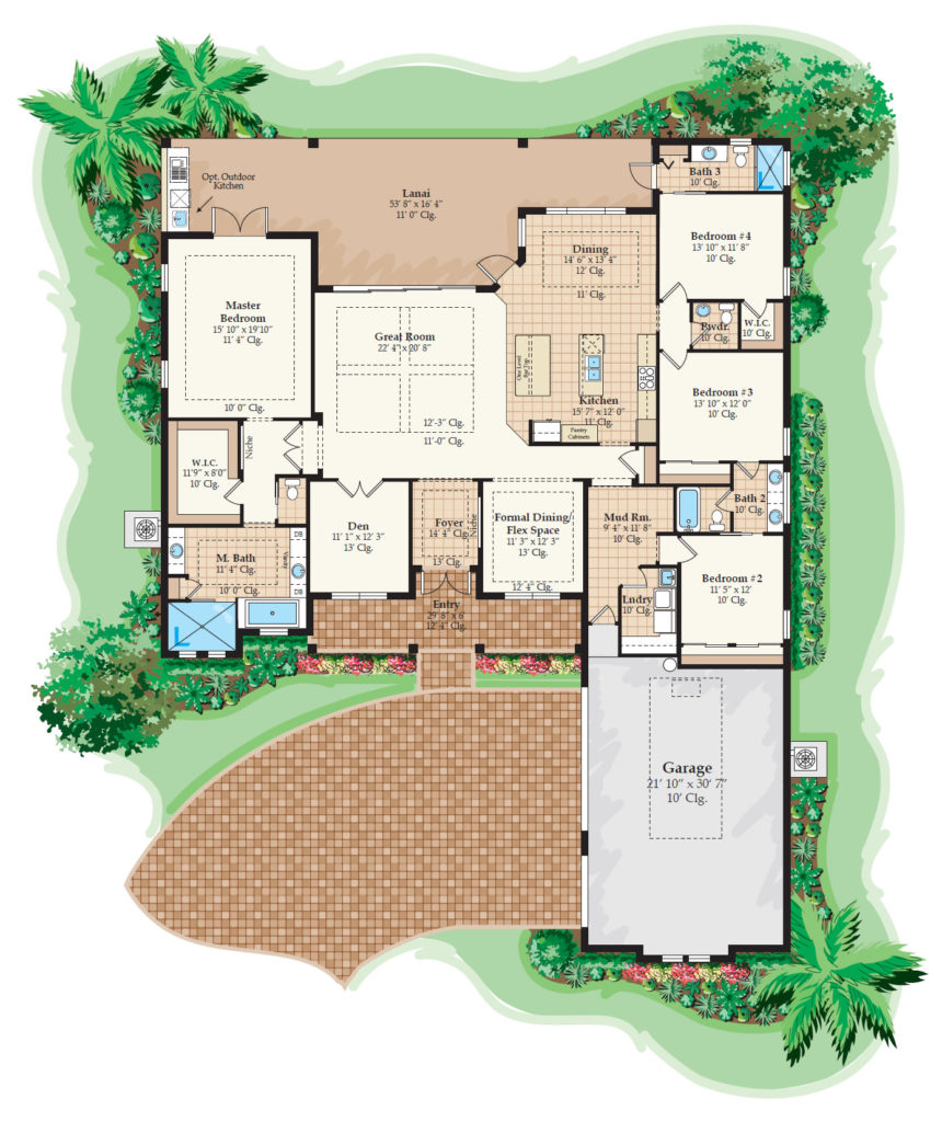 Clearwater Floorplan | Gulfstream Homes